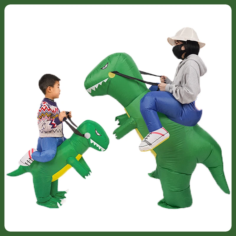 Inflatable Dinosaur Costume Adult - الأطفال الكبار نفخ الديناصورات تأثيري حلي