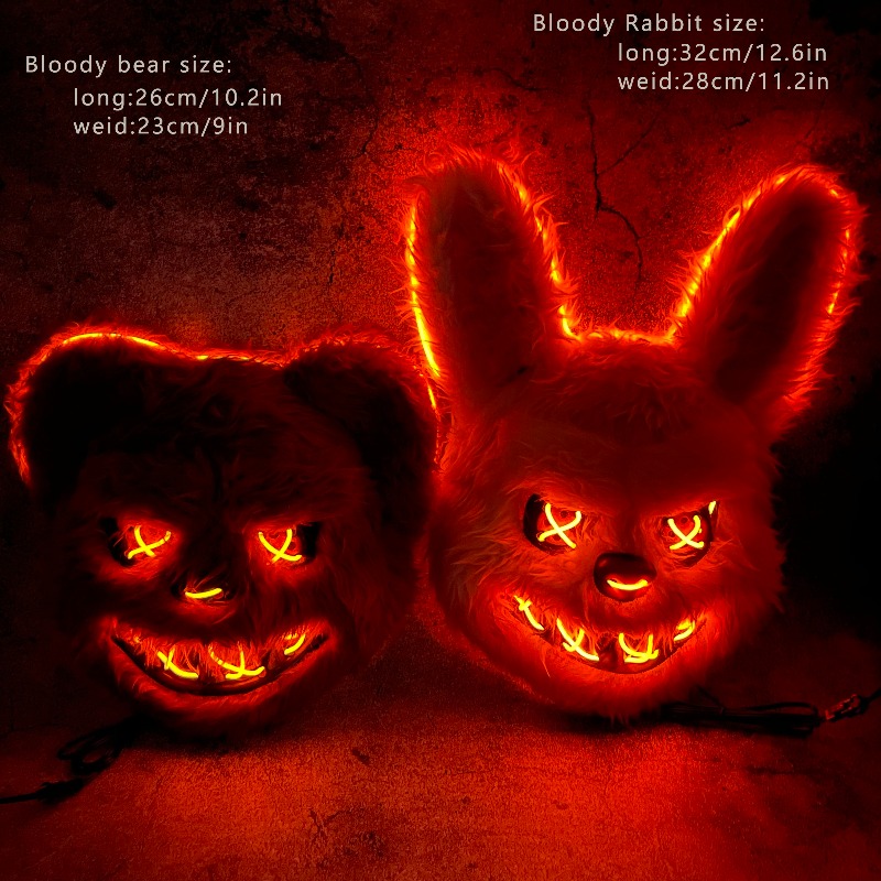 قناع وجه مضيء بتقنية LED لحفلا - مراجعة Led Purge Mask Halloween وسعره