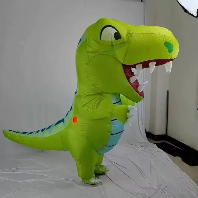 زي ديناصور برأس كبير قابل للنف - مراجعة Inflatable Dinosaur Costume Adult وسعره