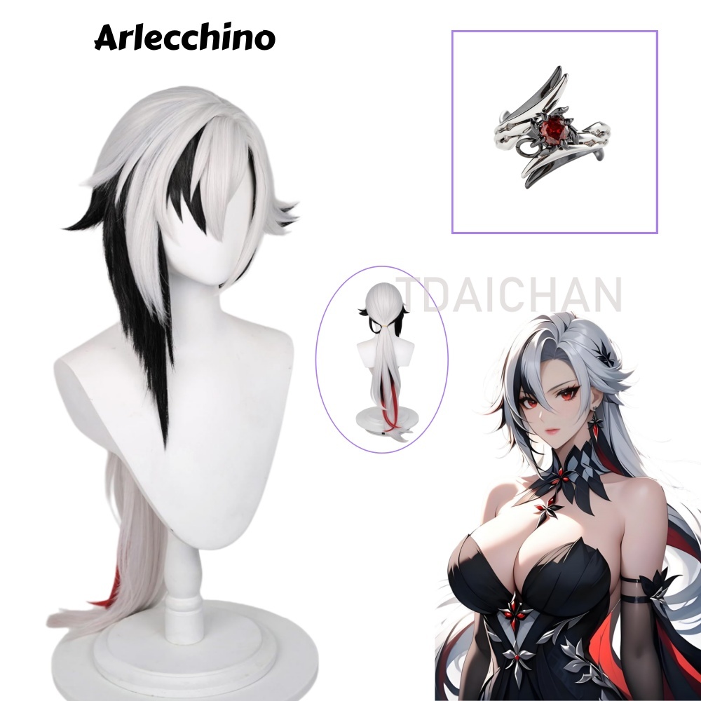 شعر مستعار تنكري طويل من جينشي - مراجعة Anime Cosplay Wig Heat Resistant وسعره