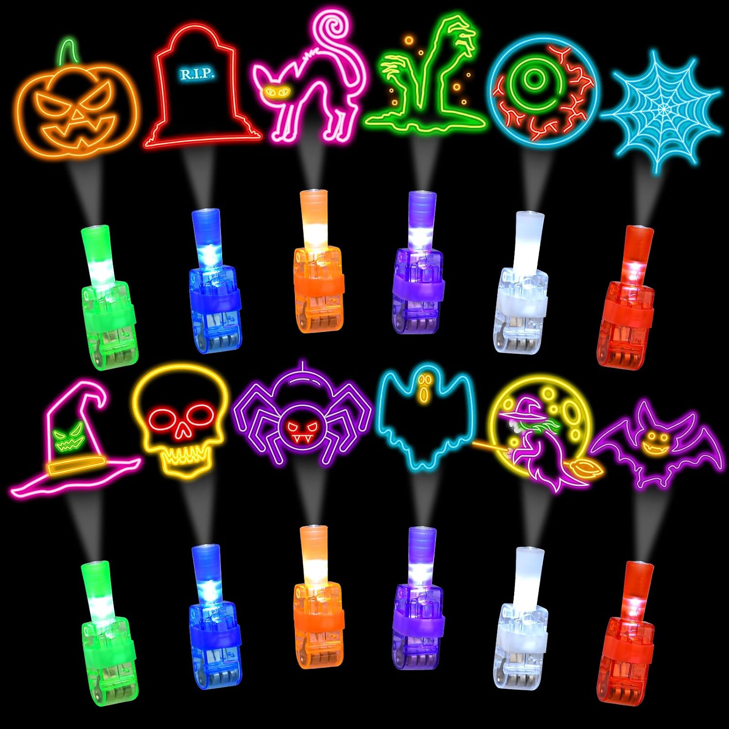 36 قطعة من أضواء عرض الأصابع ل - مراجعة Glow In The Dark Party Glasses وسعره