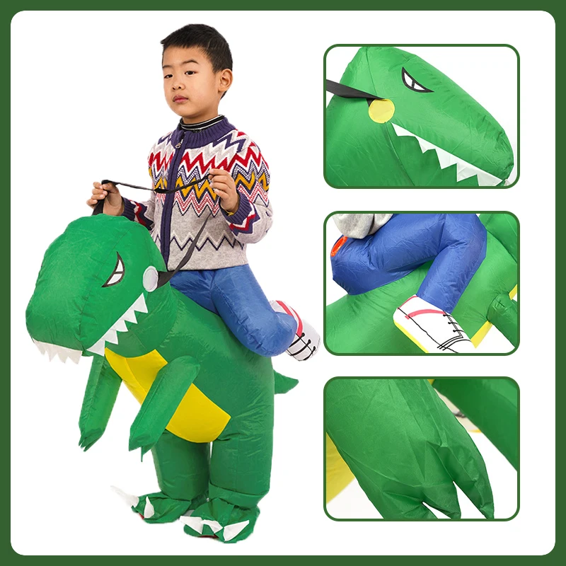 الأطفال الكبار نفخ الديناصورات - مراجعة Inflatable Dinosaur Costume Adult وسعره