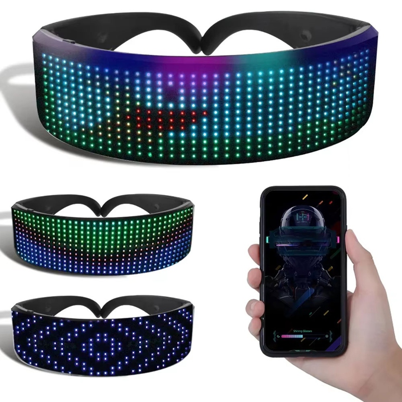 نظارات LED مضيئة بتقنية البلوت - مراجعة Glow In The Dark Party Glasses وسعره